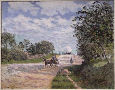 The Road from Mantes to Choisy le Roi, 1872 by Alfred Sisley